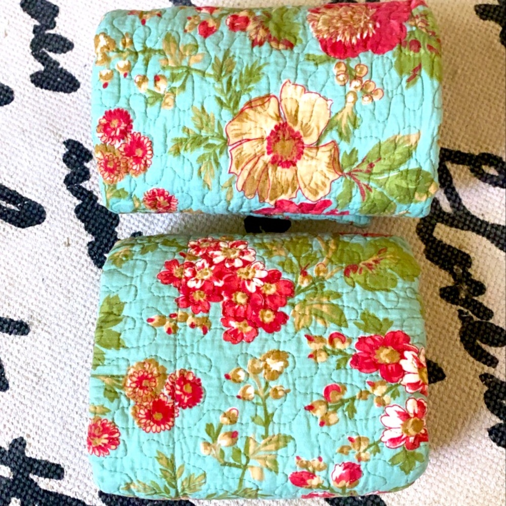 Misty Garden 💯 cotton Handcrafted Sham Pair of 2